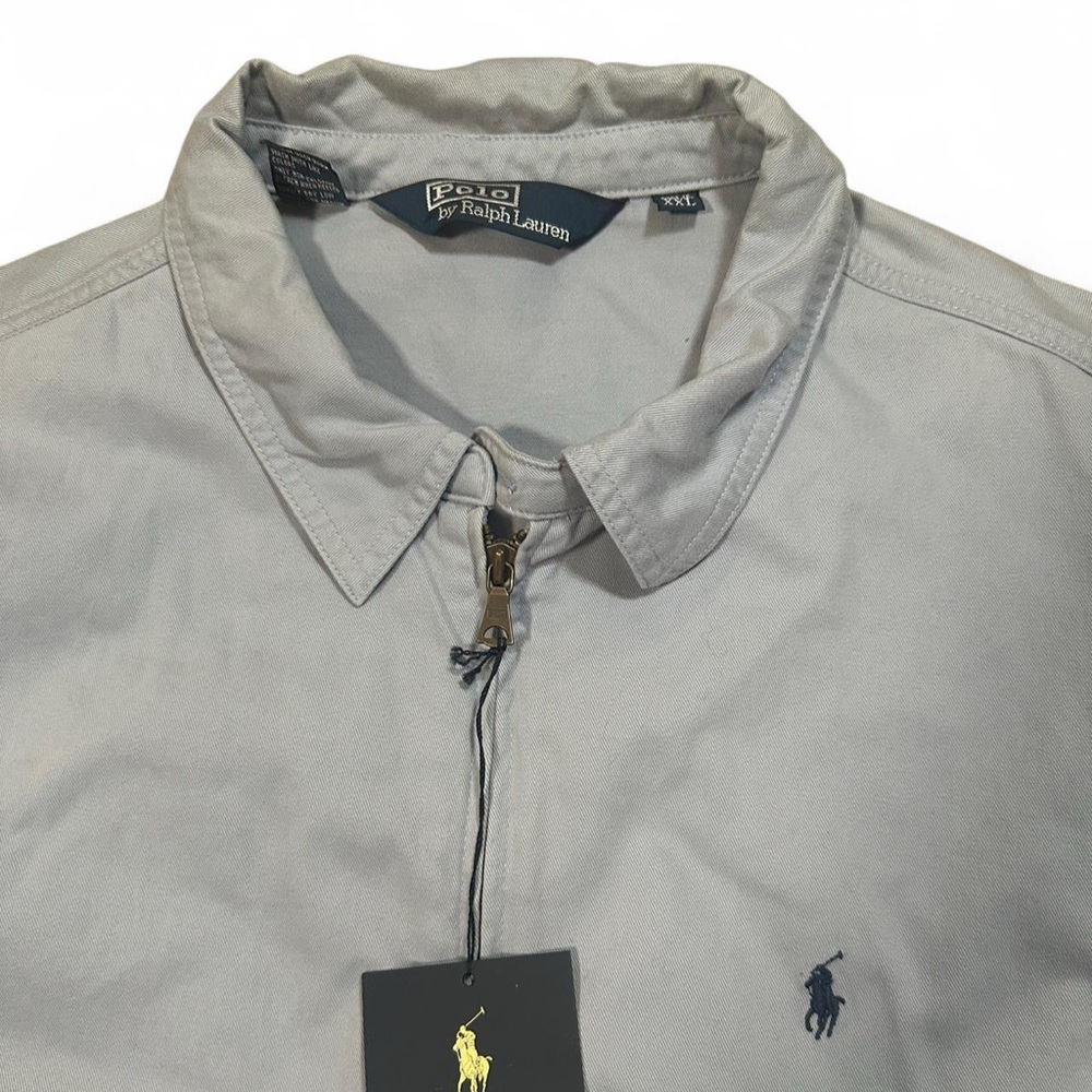 Polo Ralph Lauren Men’s NWT Blue Twill Bi Swing Full Zip Windbreaker Jacket XXL - Picture 2 of 8